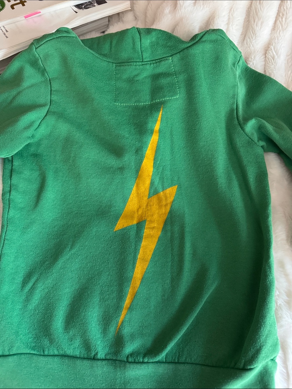 Aviator Nation Kids Kelly Green Bolt Sweatsuit - Picture 5 of 7